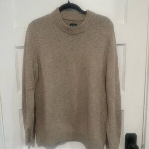 GAP Unisex Donegal Crewneck Sweater - Camel